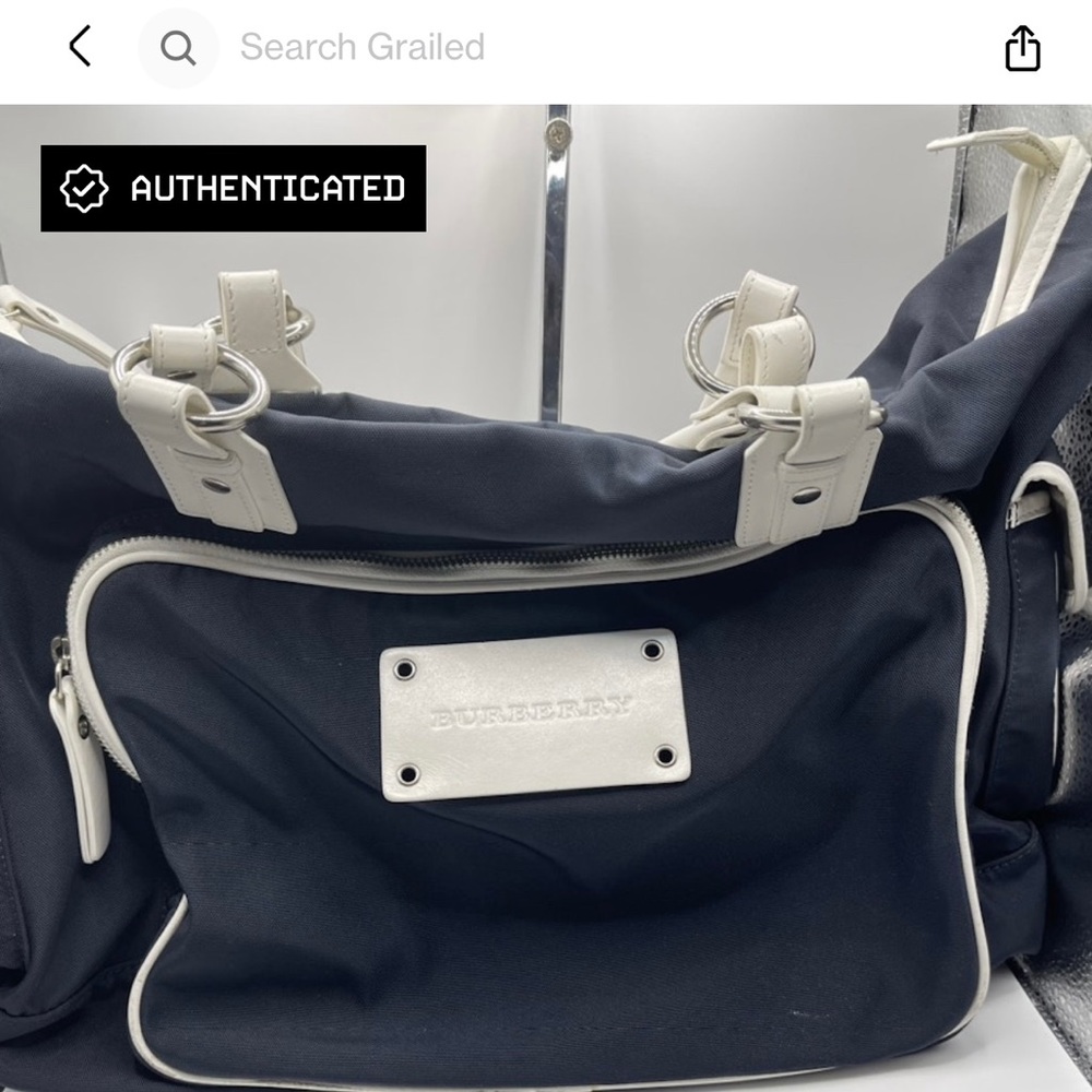 Authentic Burberry Canvas Bag